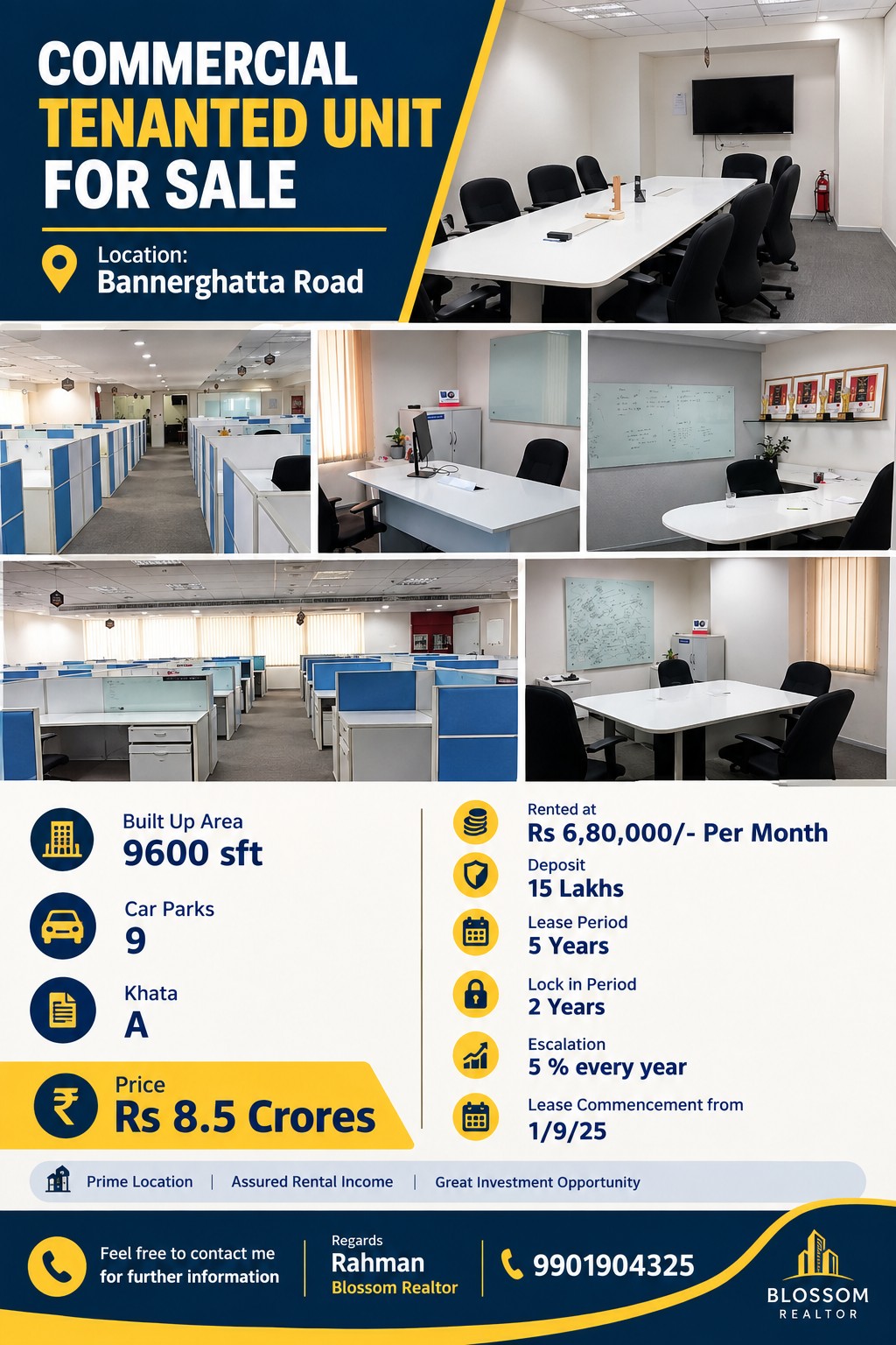 Commercial Tenanted Unit for Sale - Bannerghatta Road in Bannerghatta Rd, Karnataka – photo 5