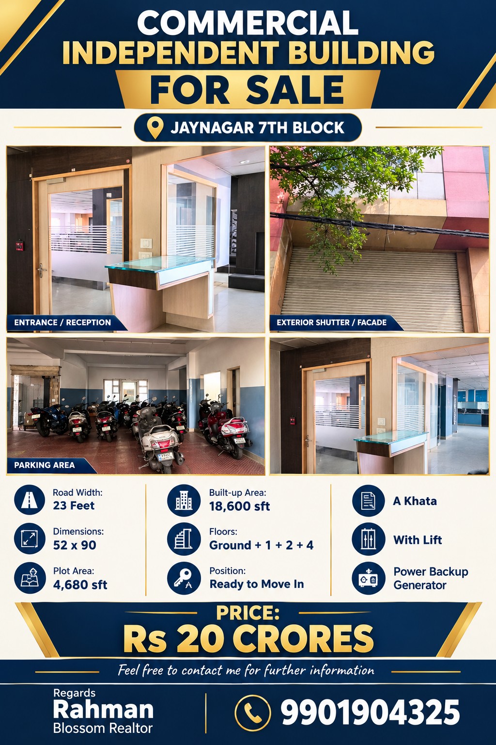 Commercial Independent Building for Sale - Jaynagar 7th Block – photo 4