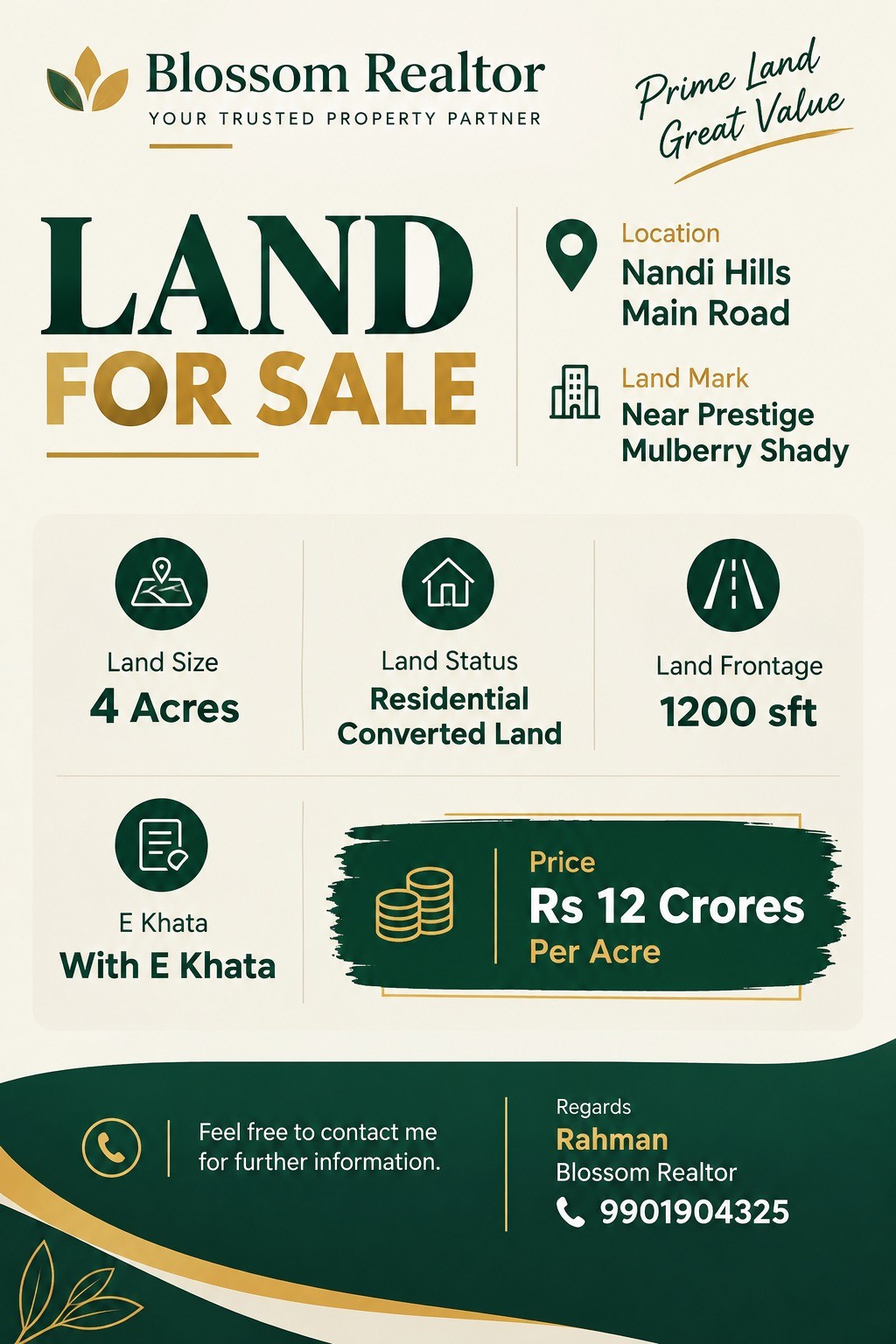 Land for Sale - Nandi Hills Main Road – photo 1