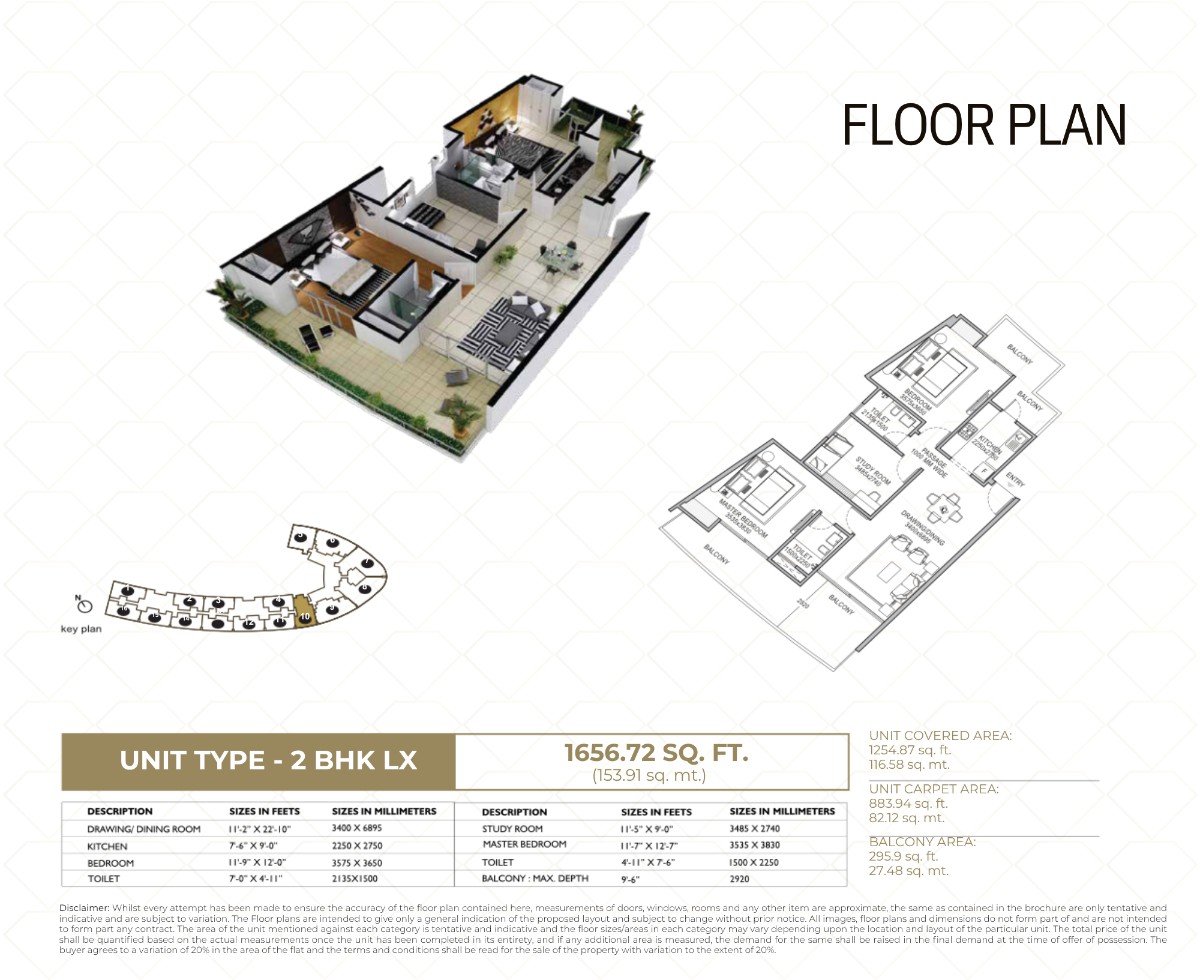 Luxury 2 bhk apartment in Yamuna Expy, Uttar Pradesh – photo 1